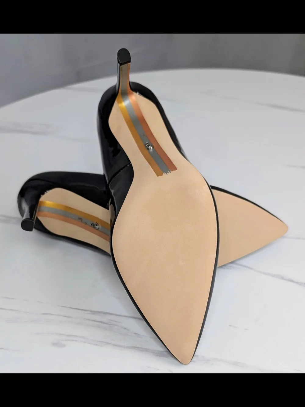 NIB Sam Edelman Hazel Pumps Size 8 Chocolate Patent Leather Pointed Toe Heels